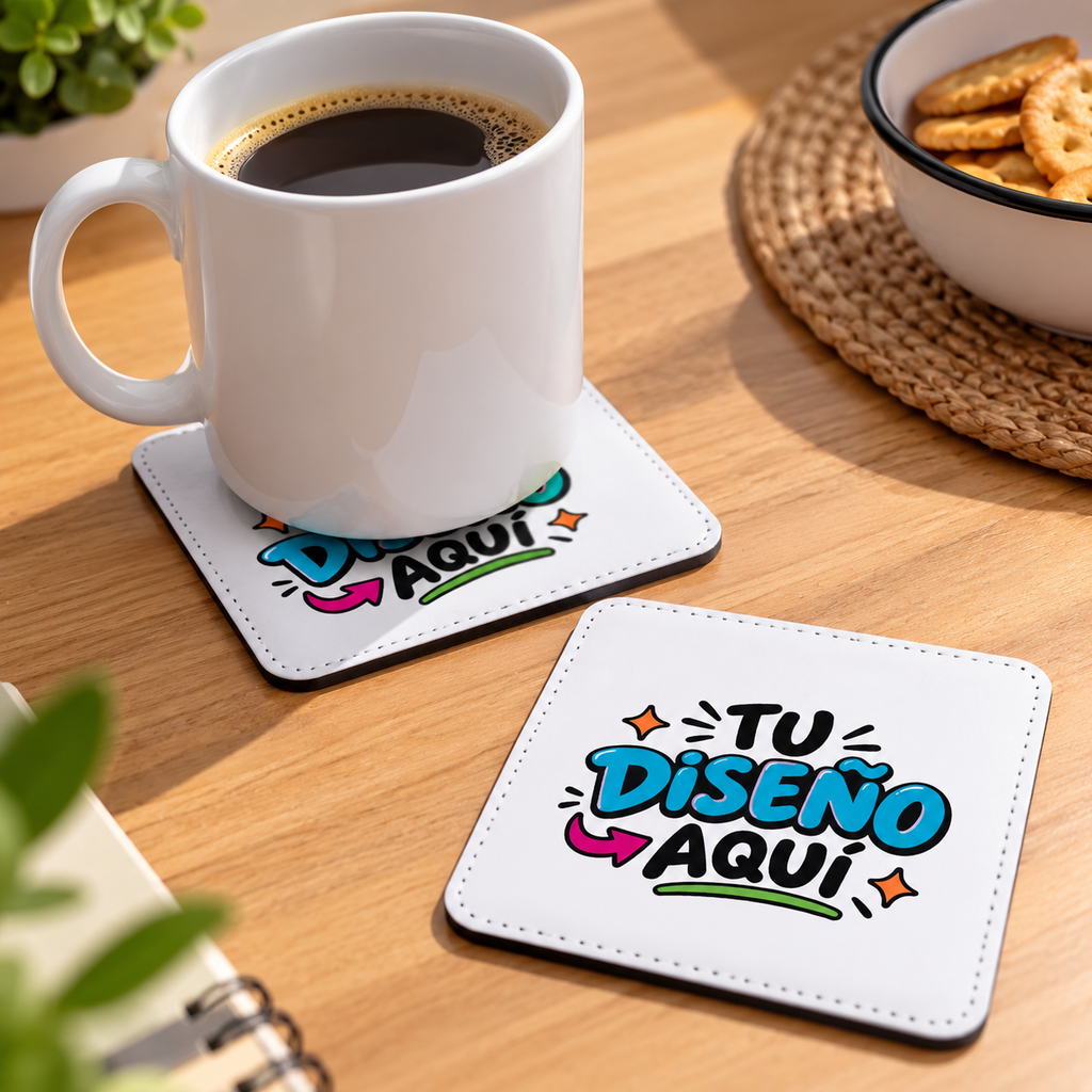 Set de 2 Posavasos Cafecito y Chisme