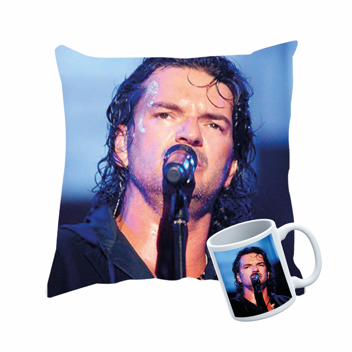 Pack Taza + Cojín de Ricardo Arjona