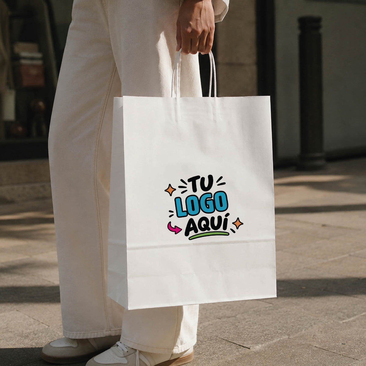 200 Unid Bolsas Kraft con tu Logo