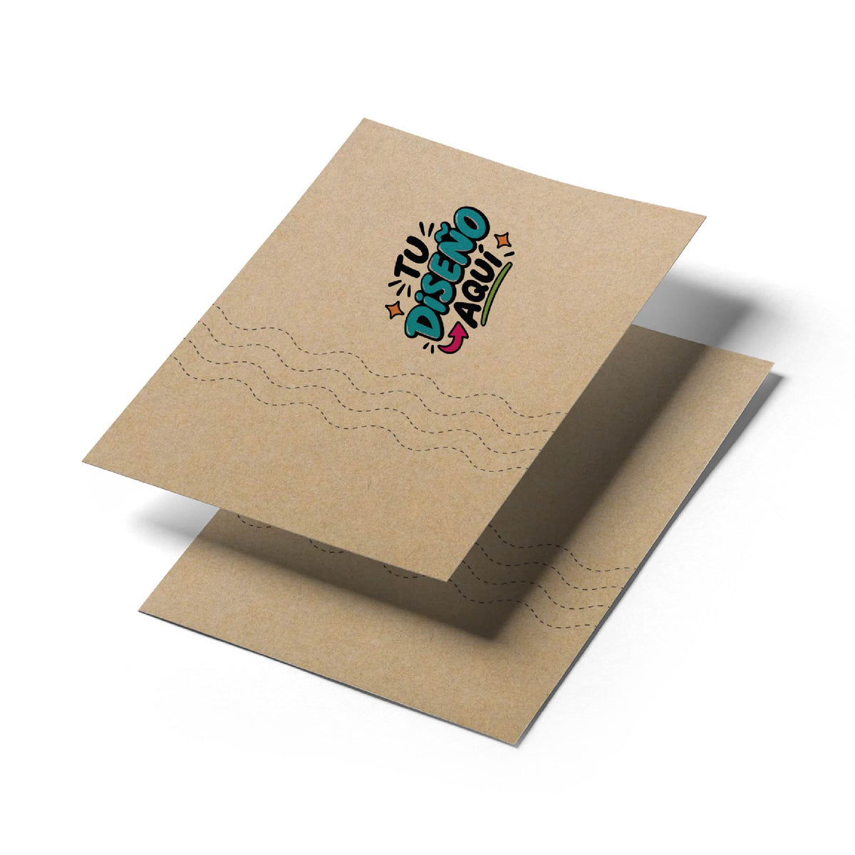 500 Unid Individual Kraft Personalizado 25 x 38 cm