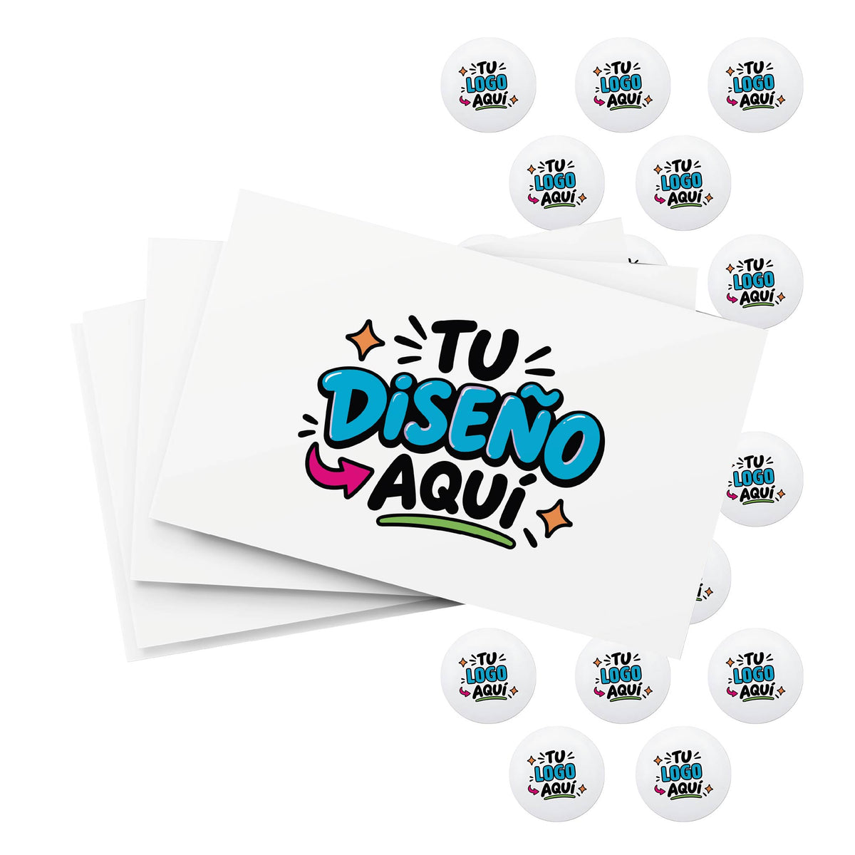 Pack de Fidelización Personalizado | 100 Tarjetas + 1000 Stickers