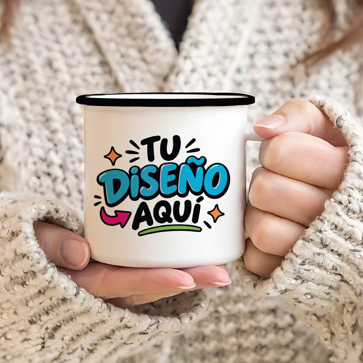Taza de Loza Personalizada con Logo