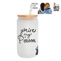 MasonJar tapa Bambú y Bombilla Greys Anatomy