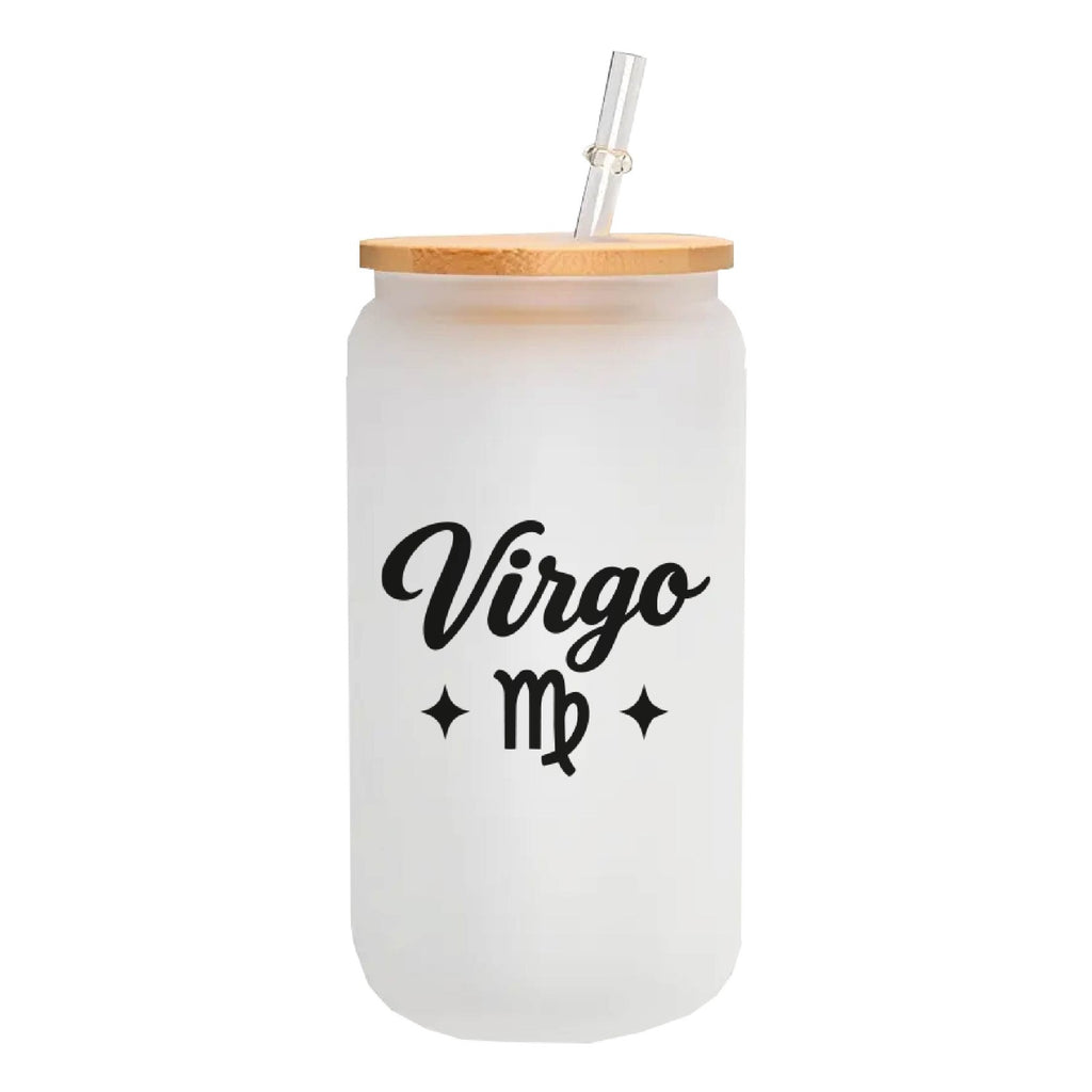MasonJar Tapa Bambú y Bombilla Con tu signo