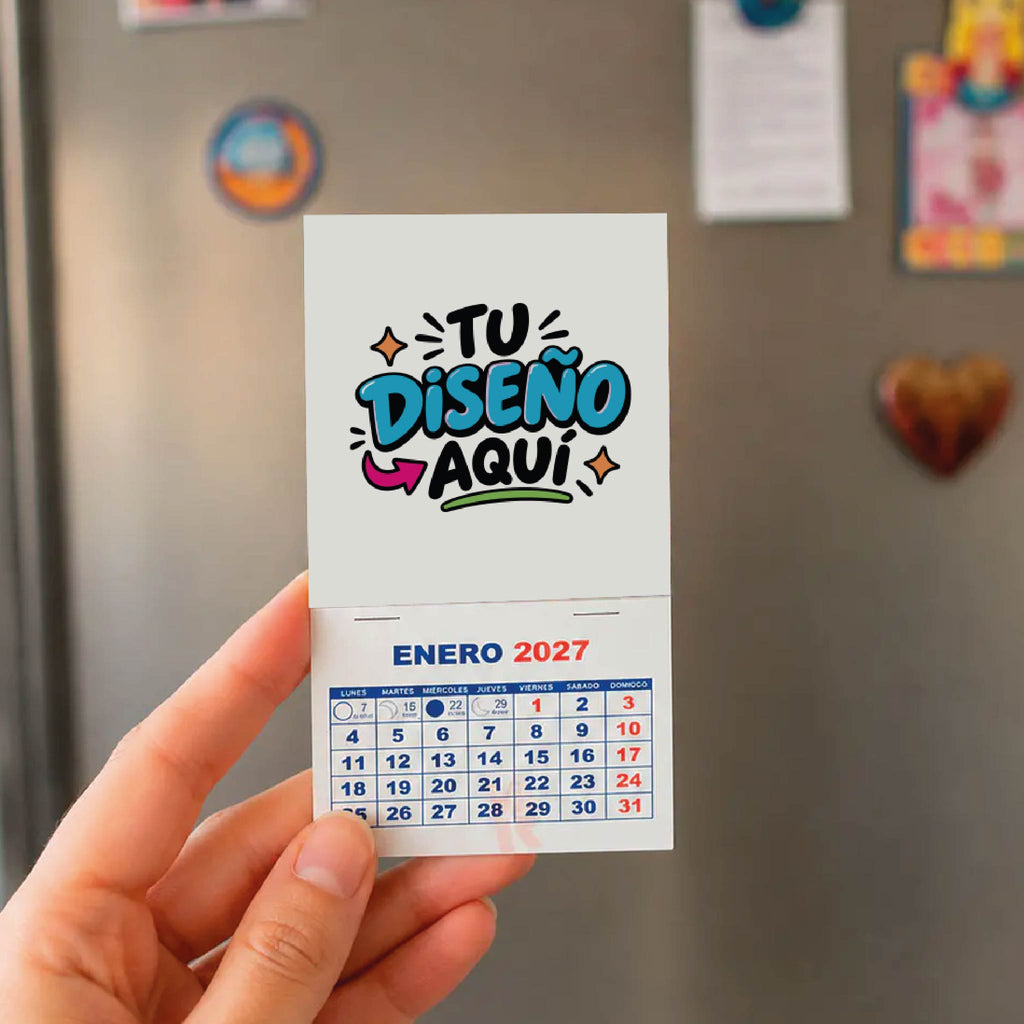 100 Unid Mini Calendario Imantado