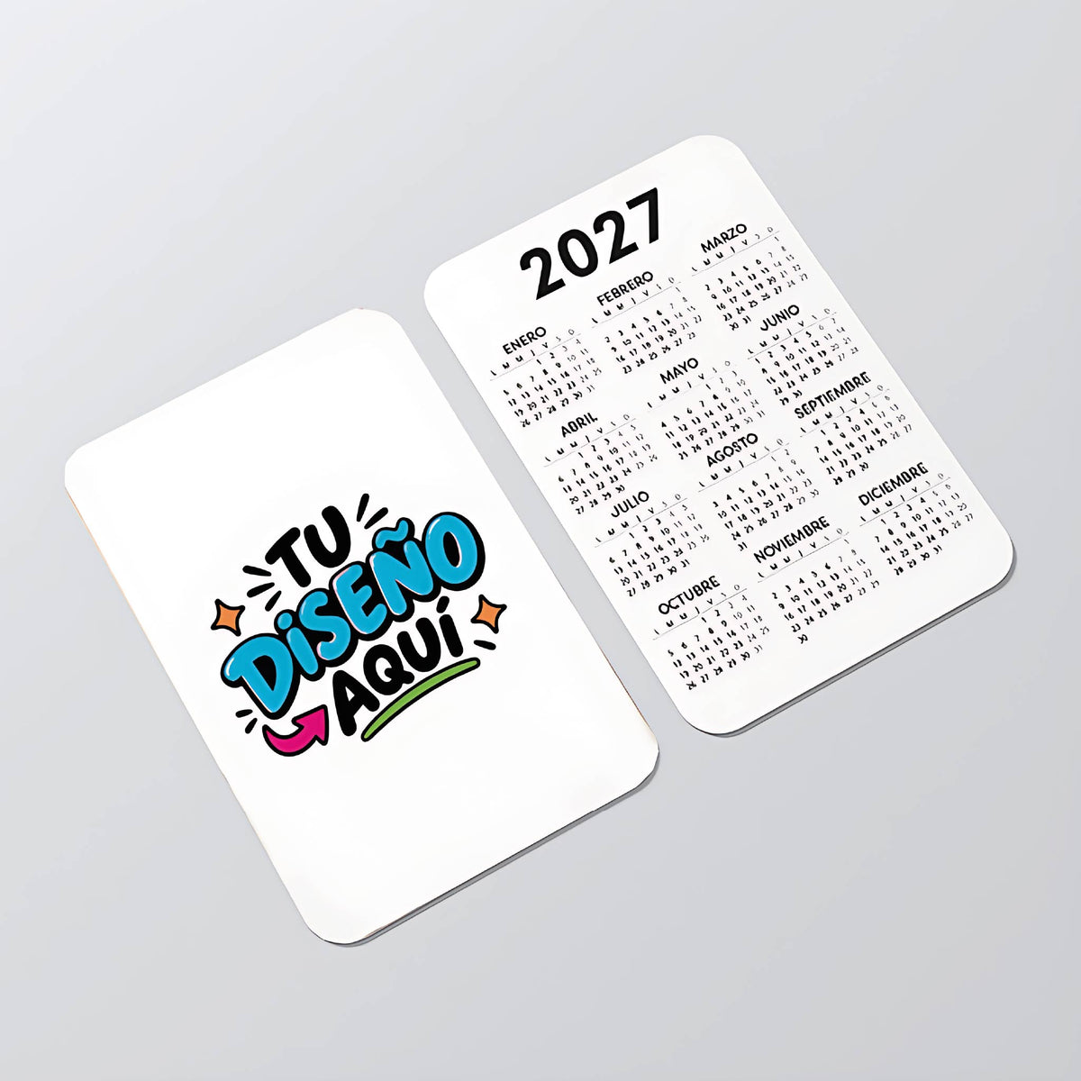 100 Unid Calendario de Bolsillo