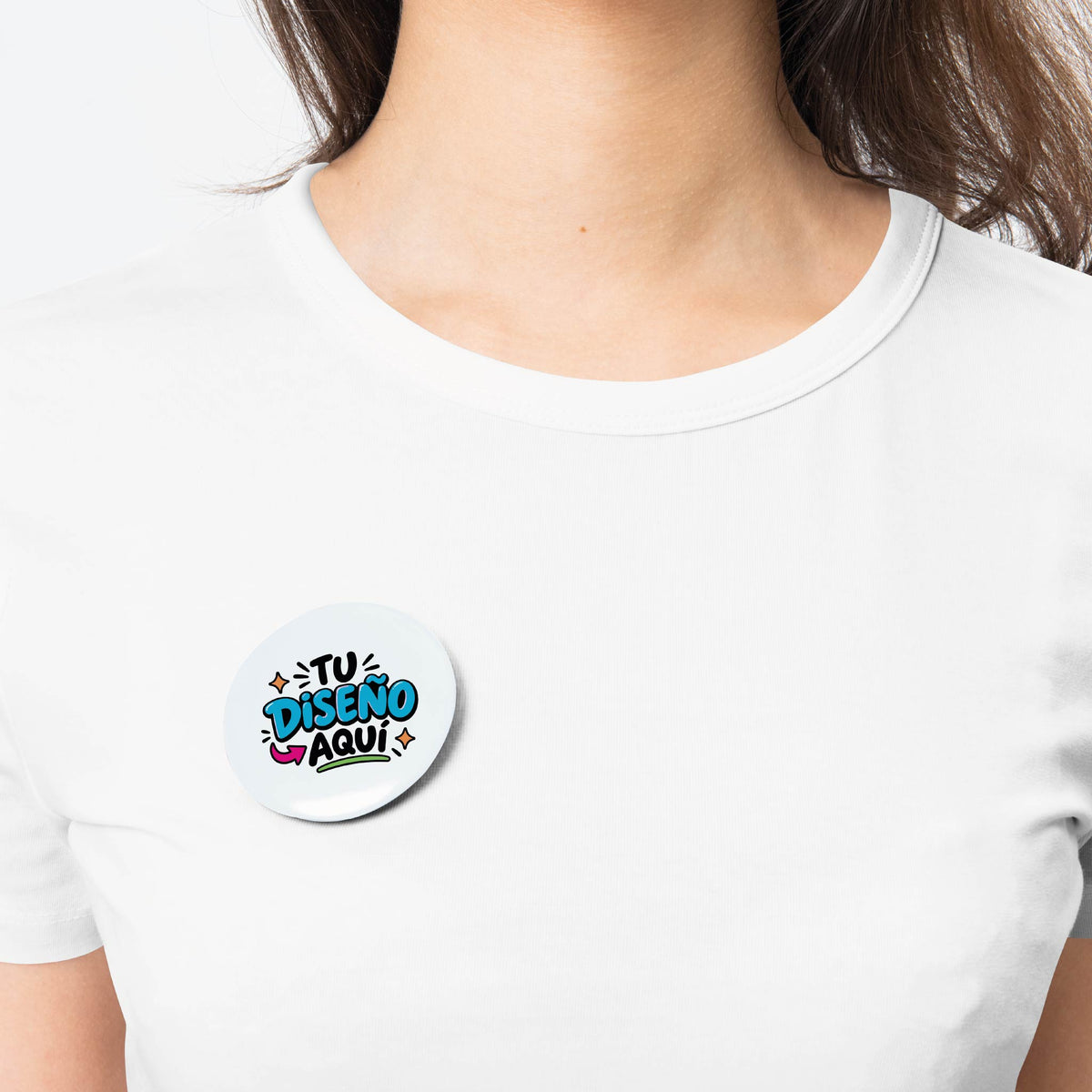 30 Unid Chapitas Pin Personalizadas con Logo