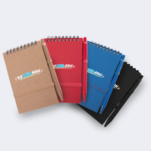 100 Unid Libreta Personalizada con Lápiz