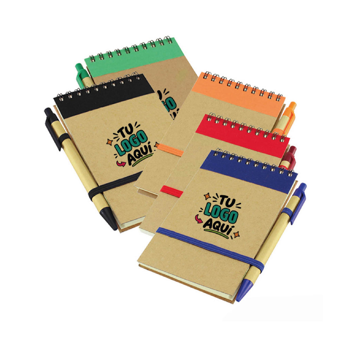 100 Unid Libreta Personalizada con Lápiz