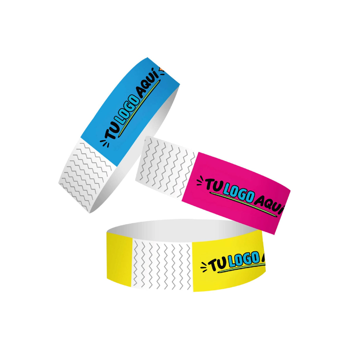 200 Unid Pulseras Personalizadas para Eventos
