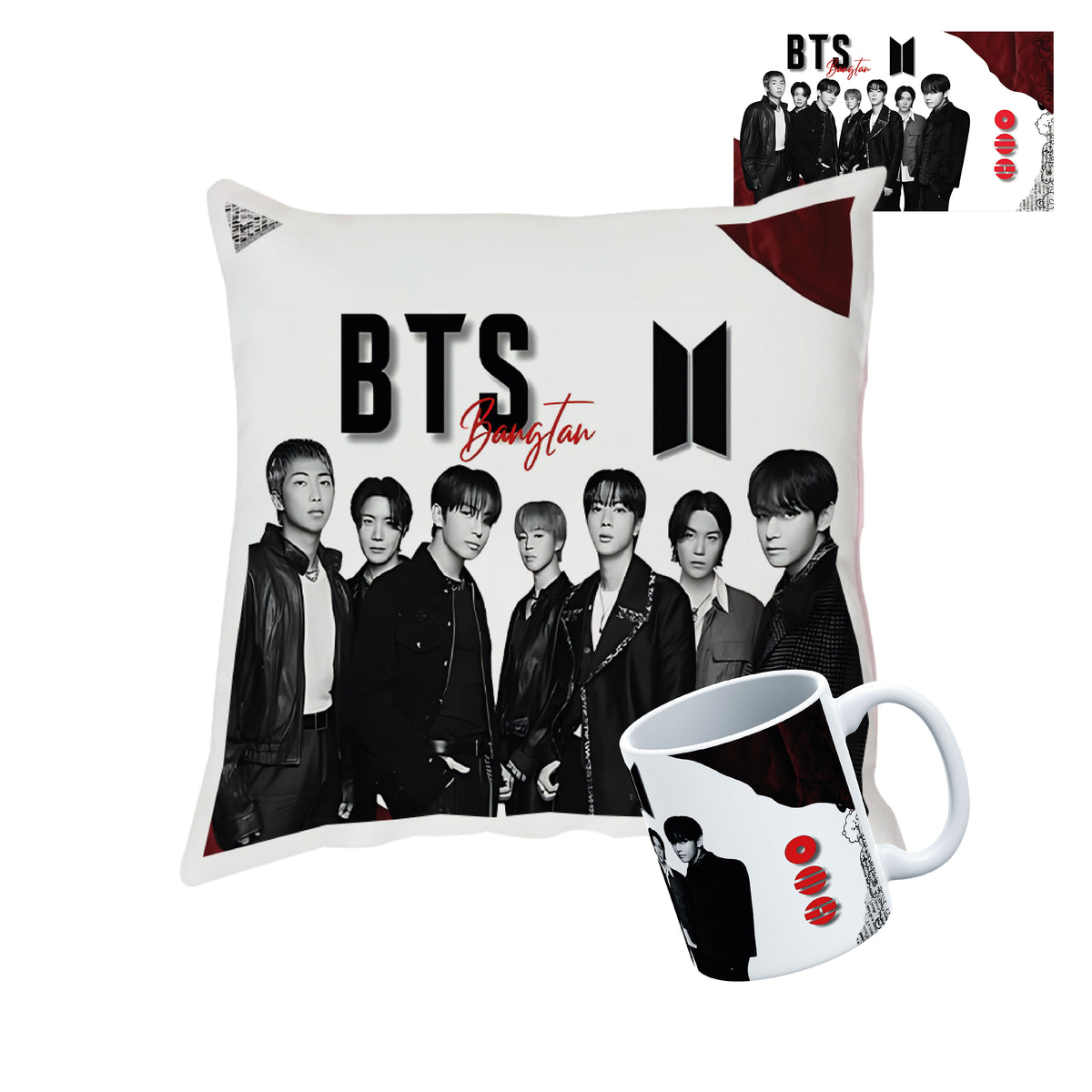 Pack Taza + Cojín de BTS