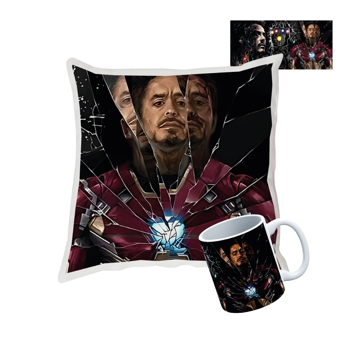Pack Taza + Cojin de Iron Man