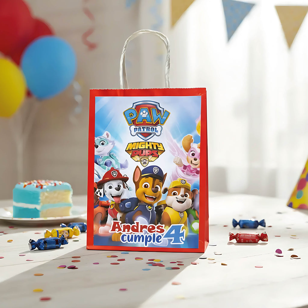 10 Unid Bolsas de Papel Personalizadas