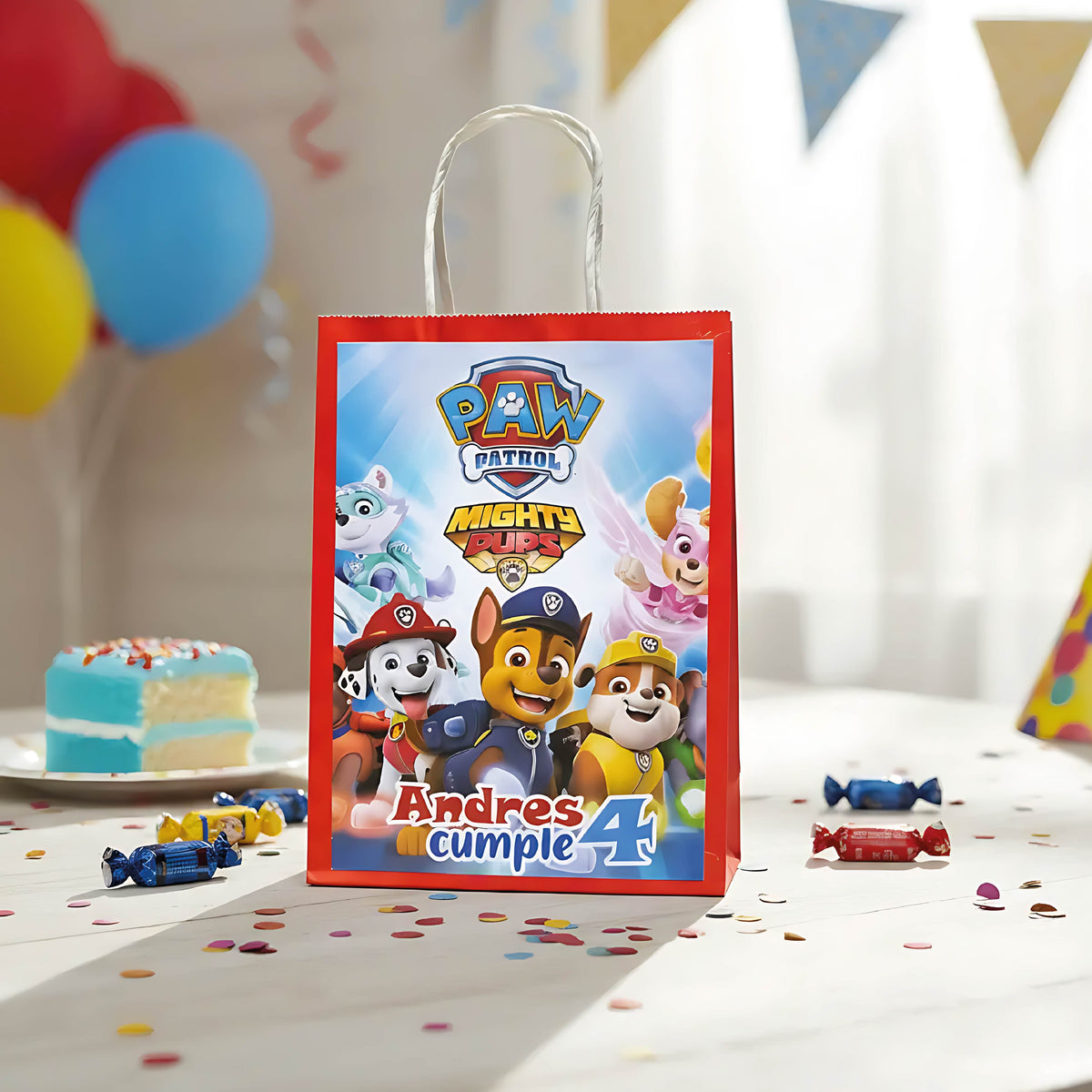 10 Unid Bolsas de Papel Personalizadas