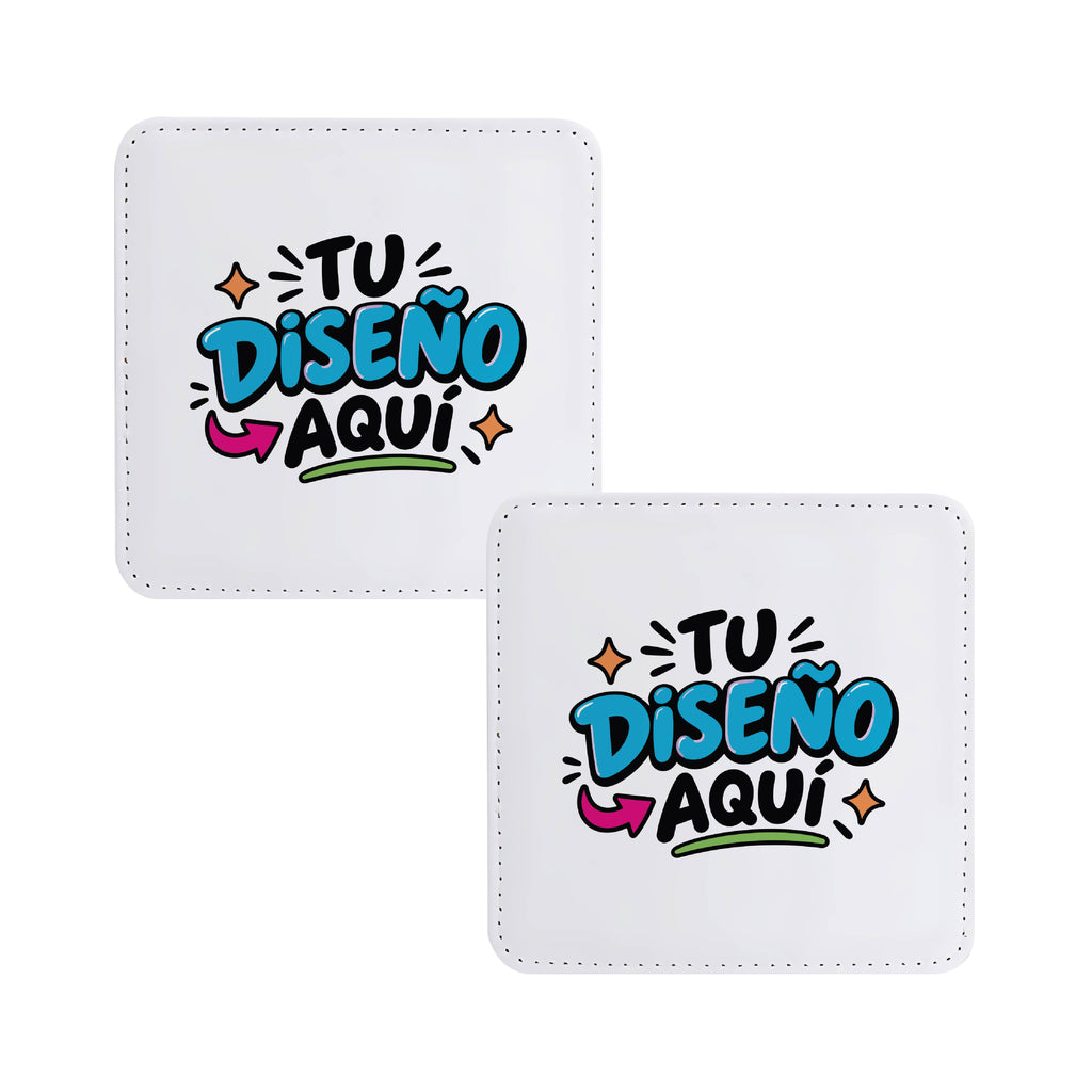 Set de 2 Posavasos Personalizados – ¡Con Tu Diseño!
