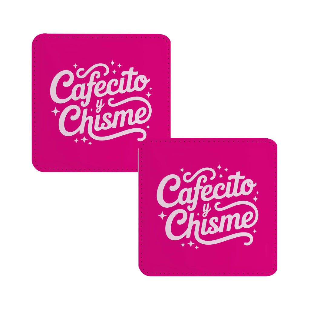 Set de 2 Posavasos Cafecito y Chisme