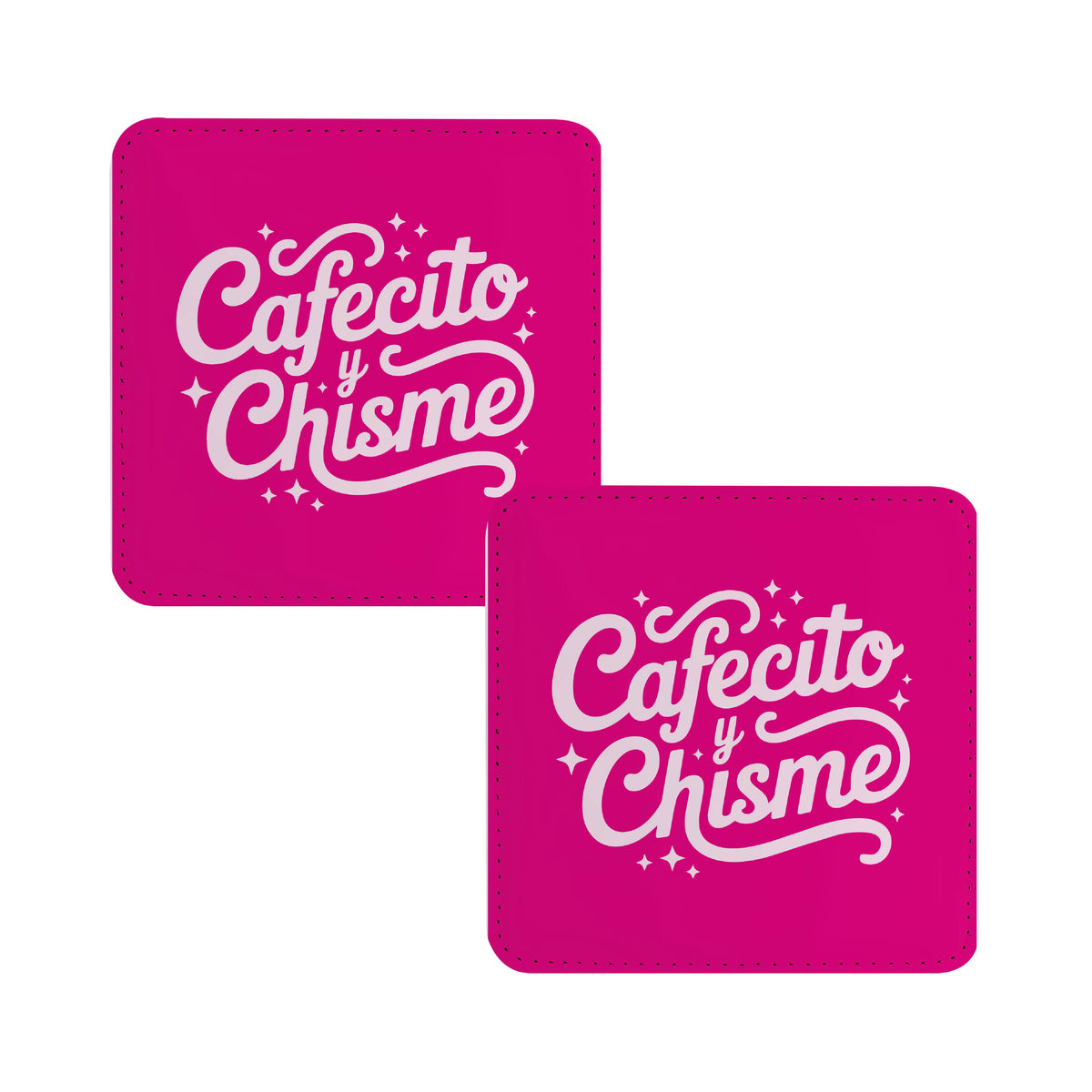 Set de 2 Posavasos Cafecito y Chisme