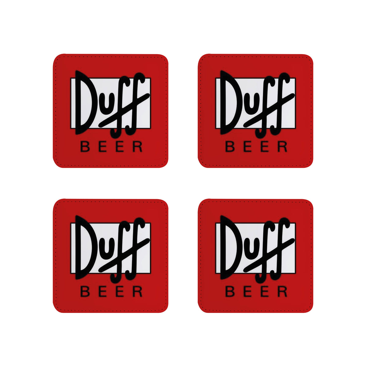 Set de 4 Posavasos Duff – Diseño Los Simpson