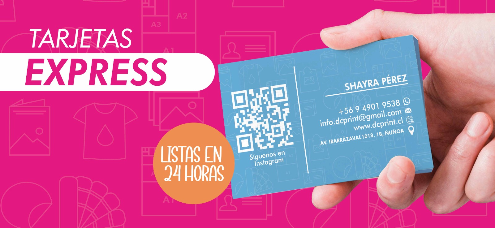 ¿Necesitas tarjetas de presentación rápidas y profesionales? En Ñuñoa ofrecemos impresión de tarjetas de presentación express para empresas, emprendedores y profesionales que necesitan destacar con una imagen corporativa de calidad. Realizamos impresión rápida de tarjetas personalizadas con excelente terminación, colores intensos y distintos tipos de papel. Puedes incluir logo, redes sociales, código QR, datos de contacto y diseños modernos adaptados a tu marca. Nuestras tarjetas de presentación express en Ñuñoa son ideales para: emprendedores y pymes ejecutivos y vendedores abogados y profesionales cafeterías y restaurantes negocios locales y marcas personales Contamos con producción rápida, atención personalizada y retiro en Ñuñoa para que tengas tus tarjetas listas en el menor tiempo posible.